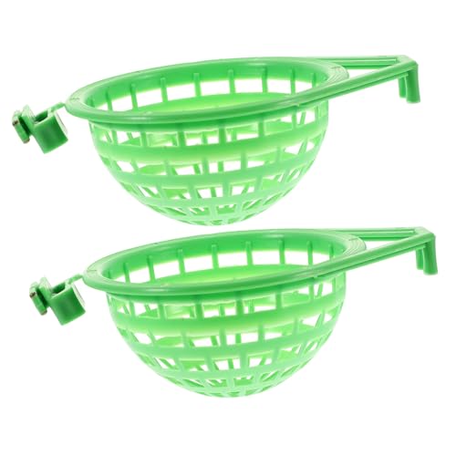 Beavorty 2pcs Pigeon Nest Basin Nest Plastic Bird Cage Hanging Hummingbird Multi- Bird Basin Parrot Cage Hanging Nest Nesting Pads for Hens Bird Hideaway Parrot Nest Simple