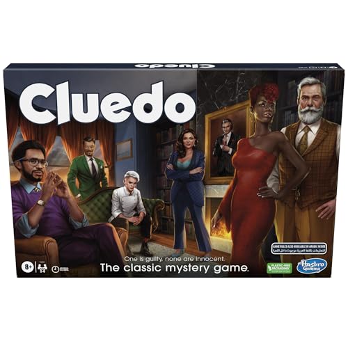 Hasbro Clue Board Game for Kids Ages 8 and Up Reimagined Detective Game for 2-6 Players Family Mystery Game