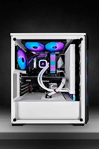 Corsair iCUE 220T RGB, Smart Case Mid-Tower ATX in Vetro Temprato , Vetro temperato,iCUE 220T RGB,Bianco