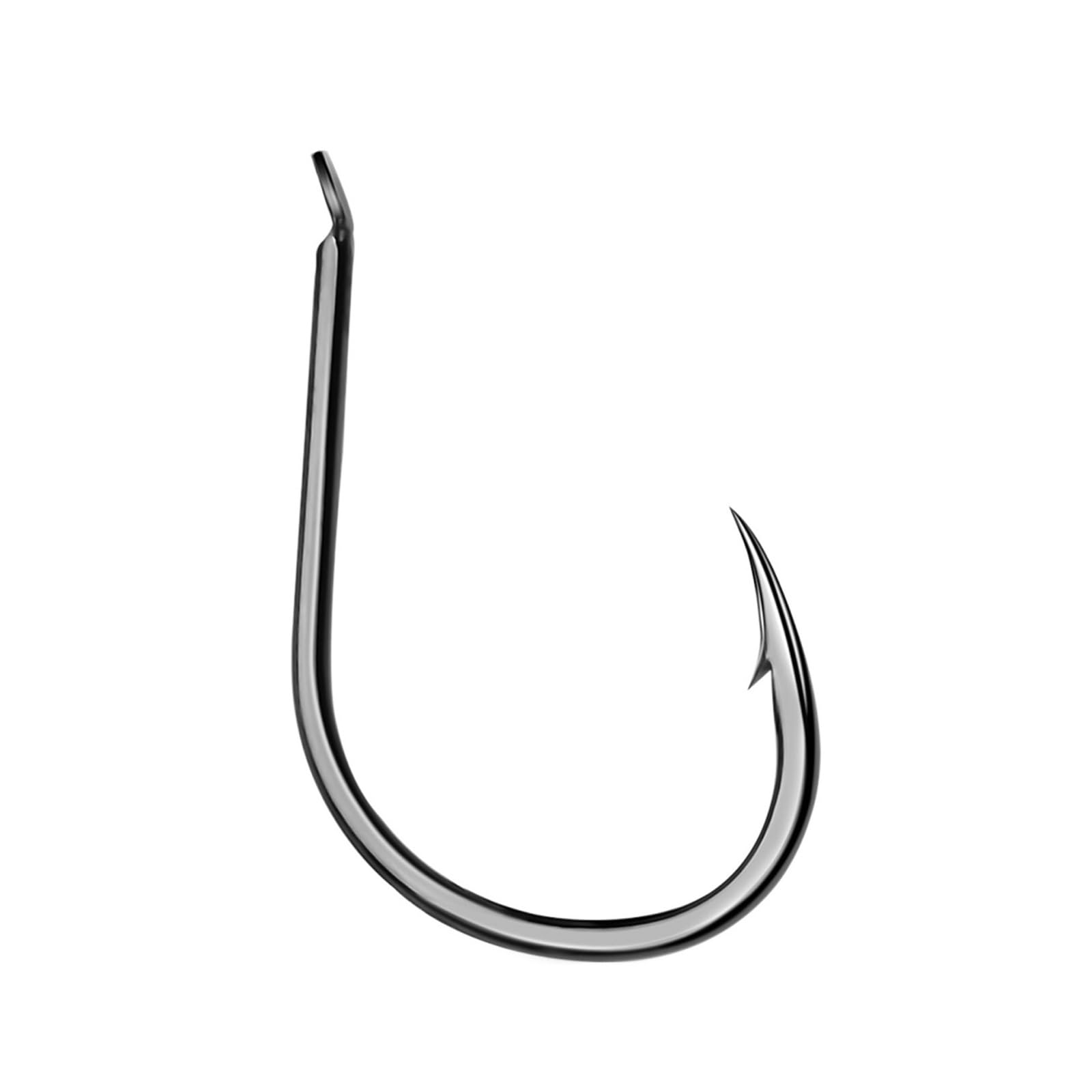 Crochet de pêche, Hameçons de pêche, hameçons de pêche 3#-15#, matériel de mer, hameçons en Nickel Noir, Gros hameçons, Carpe, Accessoires à hameçon, 100 pièces/boîte (Color : 15)