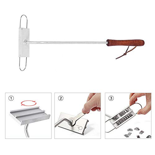 Hierro de marcado BBQ con letras intercambiables para carne miniatura 4