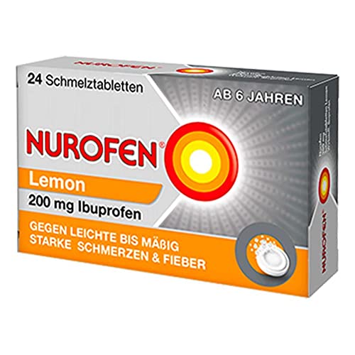 NUROFEN 200 mg Ibuprofen Schmelztabletten Lemon 24 stk