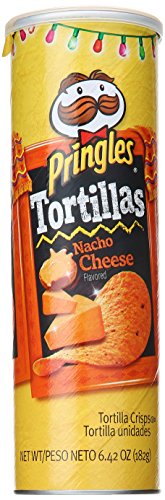 Pringles Nacho Cheese Tortilla Chips, 6.42 Ounce
