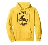Plural of Moose Is Meese Funny Vintage Animal Joke Tee Pullover Hoodie