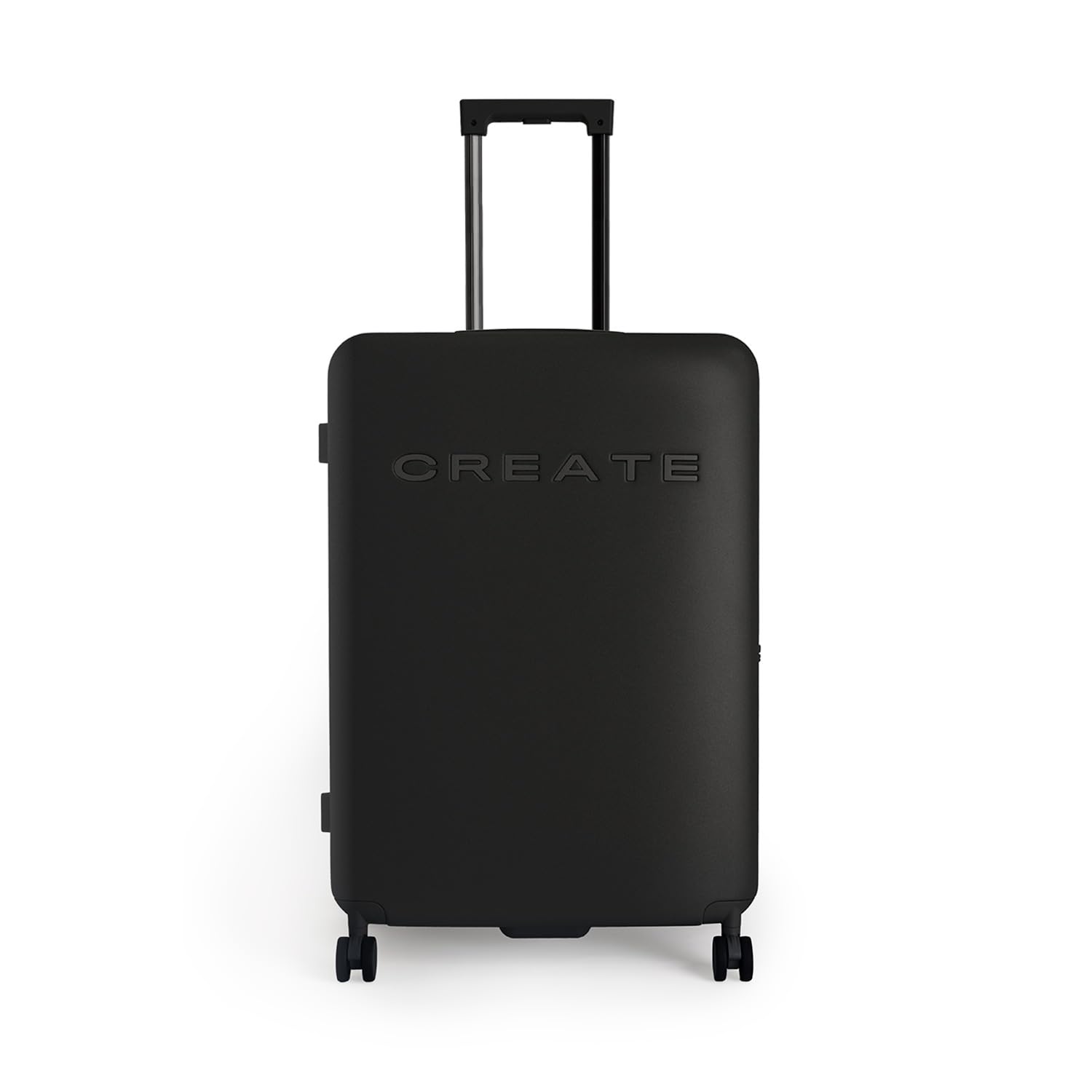 CREATE / LUGGAGE STUDIO/Valigia rigida in policarbonato nero / 47x27x66cm / Lucchetto TSA, 4 ruote doppie multidirezionali, materiali resistenti e durevoli