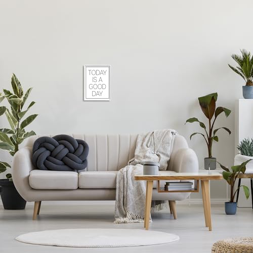 Image of Minimal Good Day Phrase, 11 x 14 Inch Framed Giclee Print