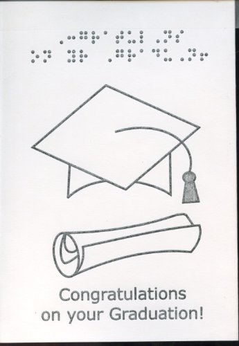 Braille and Tactile Greeting Card: Congratulations on your Graduation!