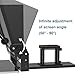 Glazon 20-Inch HD Wide-Angle Teleprompter, Manually Adjustable Height, Compatible with Multiple Devices, Includes Remote Control & Free Teleprompter App