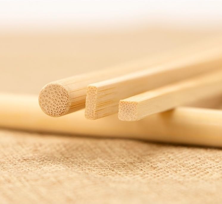 90pcs Natural Bamboo Craft Sticks - 15.74 Inch Long, 3 Shapes, Eco-Friendly and Durable - Ideal for DIY Crafts, Model Making, and Home Projects