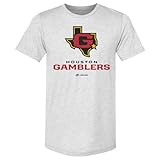 500 LEVEL Houston Gamblers Primary Logo Men's Premium T-Shirt (Tri Ash, Small)