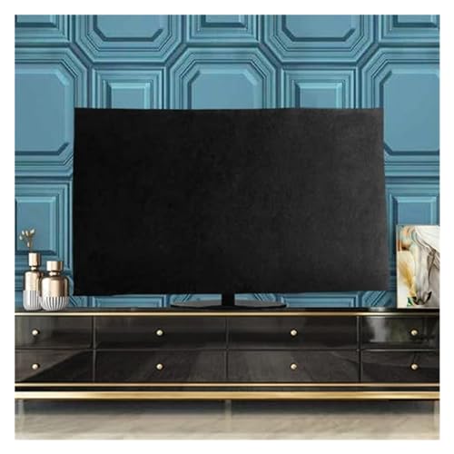 Housse de télévision suspendue en velours noir 60 pouces pour écran plat