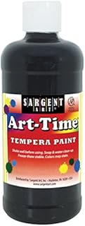 Sargent Art 17-6485 Art-Time Tempera Paint, Black, 6.9 x 6.9 x 18 cm