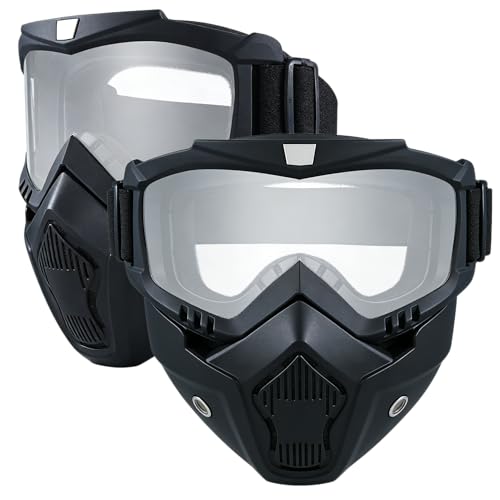 Image of Motorcycle Face Mask Full Face,Dirt Bike Goggles Motocross, ATV, Offroad, Riding Racing Goggles for Men Women