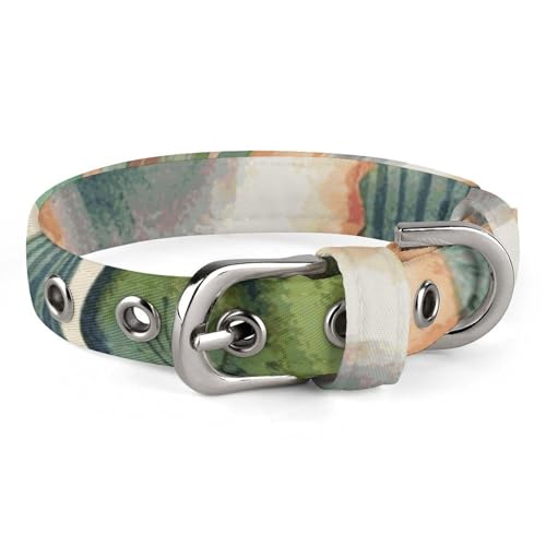 Hundehalsband, weiß, Alpaka, Kaktus, verstellbares Haustierhalsband für kleine, mittelgroße Katzen und Hunde