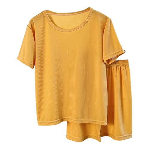 Kids Boy Girls Cotton 𝐏ajamas Summer 𝐏js Tops and Shorts Set Short Sleeve 𝐏a𝐣ama Young 𝐒leepwear 𝐋oungewear Outfit