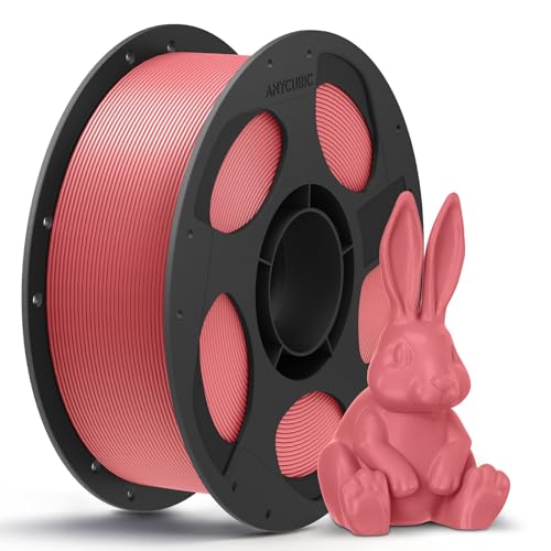 Image of ANYCUBIC PLA Plus (PLA+), 3D Printer Filament 1.75mm, High Toughness 3D Printing Filament, Dimensional Accuracy + /- 0.02mm, Print with Most FDM 3D Printers, 1KG Reusable Spool, Pink
