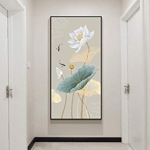 Peinture Diamant 5D Lotus Blanc Grand Format DIY pour une Ambiance Zen au Bureau