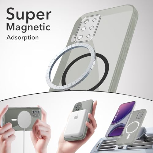 Image of Jkobi Lifetime Anti-Yellow MagSafe Compatible Clear Back Cover Case for OnePlus 8T (Sleek Hard Crystal | Shockproof and Camera Protection)