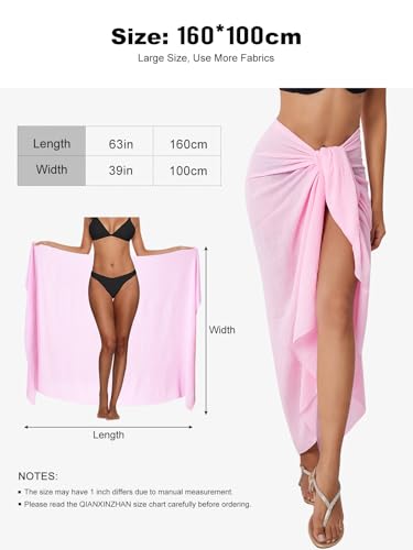 Image of QIANXIZHAN Women's Swimsuit Cover Up,Beach Sarong Wrap Bottom Coverup
