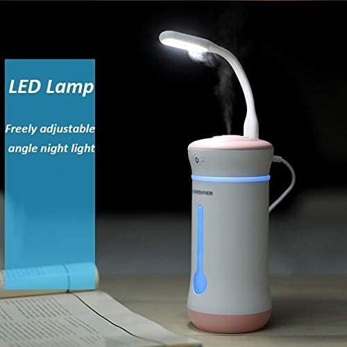 3 in 1 Ultrasonic Air Humidifier 300ml Mini Aroma Diffuser with USB Fan and Mini Night Light for Home Car Office air Filtration