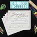 Certificate of Achievement Awards -25 Bulk Award Certificates for Students & Employee of the Month, Premium Real Gold Foil Certificate Paper, Superlative Academic Excellence Certificates of Completion