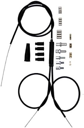 Venhill U01-4-125-BK Universal Split Dual Throttle Motorcycle Cable Kit with Junction