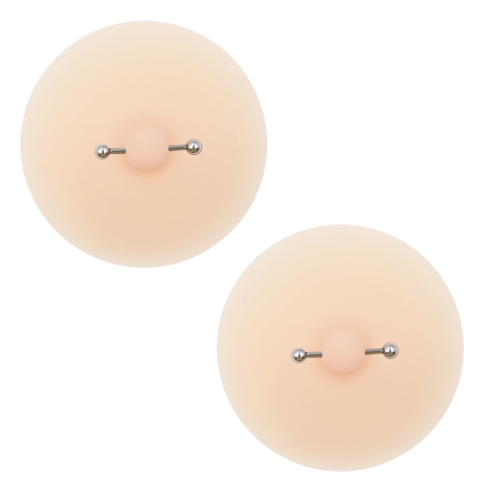 Gissroys Women's B Nipple Covers Pasties With Faux Piercing Lingerie Reusable Reast Sticker Adhesive Sticky Ra Intimates Accessies