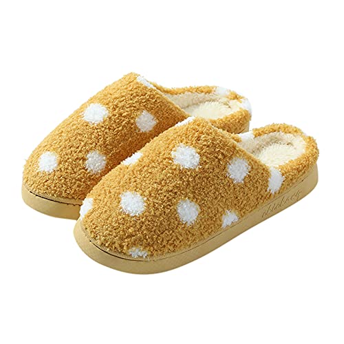 Zapatillas de felpa para hombre y mujer, de invierno, con forro de espuma viscoelástica y con forro antideslizante, zapatillas de fieltro cerradas, zapatillas de invierno, zapatillas de sombrero,