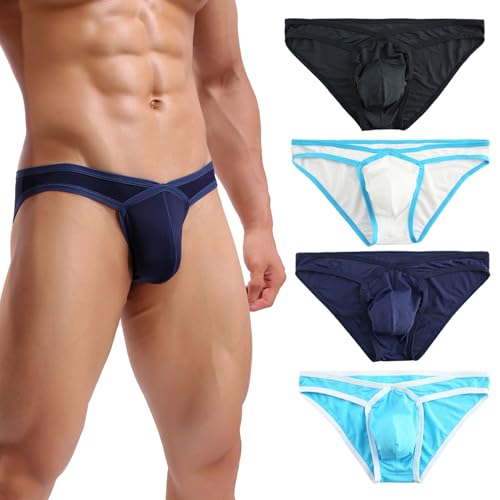 Summer Code Mens Sexy Micro Mesh Briefs Soft Breathable Bulge Pouch Underwear