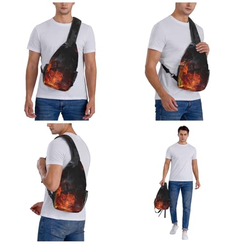 Bolso tipo bandolera deportivo negro para hombre y mujer miniatura 7