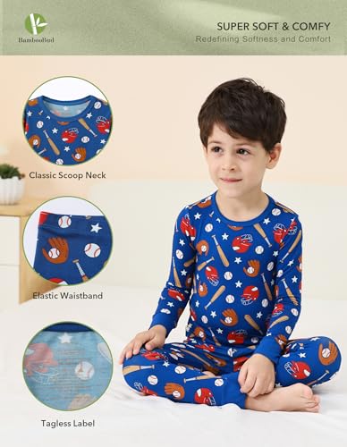Toddlers Pajama Set Baby Girls Boys Pajamas Soft Viscose from Bamboo Long Sleeve Snug Fit Sleepwear2