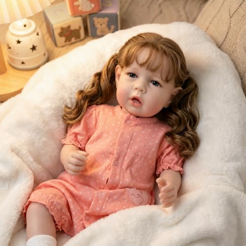 Muñeca bebé realista 50 cm cuerpo suave tronco de tela miniatura 4