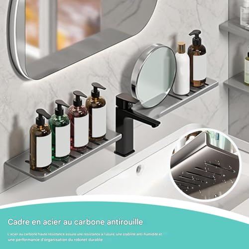 Porte-Éponge pour Robinet de Cuisine Métallique Suspendu Évier - 3