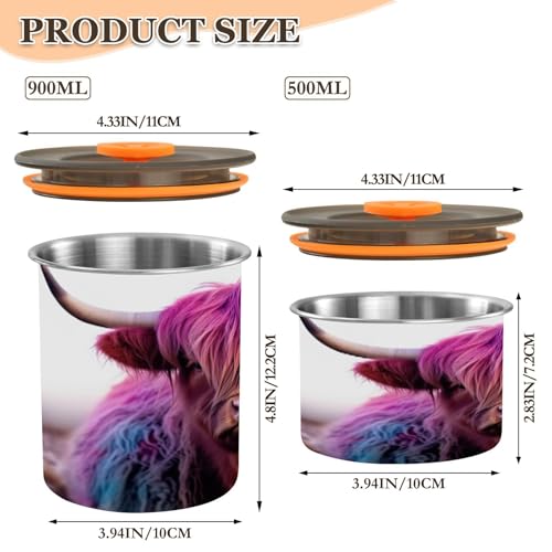 Lata de Café ATTX Acero Inoxidable 17oz con Tapa Hermética miniatura 2