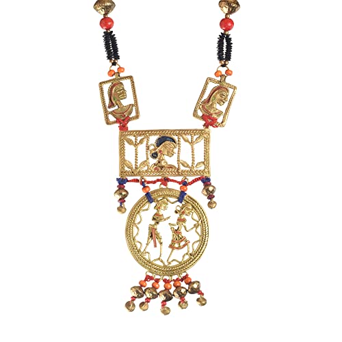 Image of AAKRITI ART CREATIONS Handcrafted Tribal & Ethnic Necklace Collection | Royal, Empress & Nomadic-Inspired Artisan Jewelry | Moonstone, Henna, Floral & Carnival Designs for Women