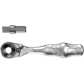 Wera 05073230001 Cyclops Bit Ratchet 8001 a Mini 1, Silver