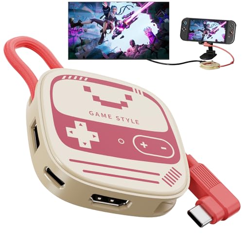 Switch 2 ドック対応【2025年 3in1多機能】 4K60Hz HDMI出力 / USB3.0 / PD100W急速充電対応 軽量ミニドック TVモード&充電モード 両対応 持ち運び便利 Switch/Switch有機EL互換 遅延なし