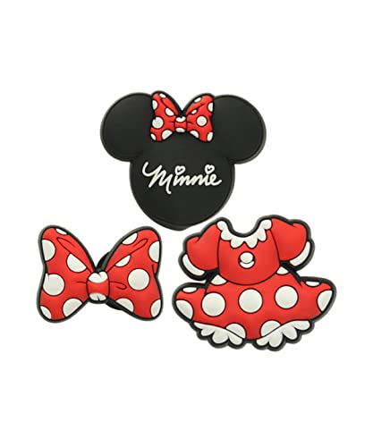 Image of Crocs Jibbitz 3-Pack Disney Shoe Charms | Jibbitz, Minnie Mouse, Small