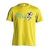 [アートワークスコウベ] 陸上競技 Tシャツ 半袖 練習着 ドライ ポリゴンシルエットの陸上競技 ユニセックス L イエロー