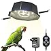GlowUp UVB 2.4 Vogellampe 10W, Vollspektrum LED Licht f&uuml;r V&ouml;gel mit Kausicherem Kabel, Oktopus-f&ouml;rmiges, Dimmbares Vogelk&auml;figlicht mit EU-Stecker und Controller f&uuml;r Papageien, Nymphensittiche