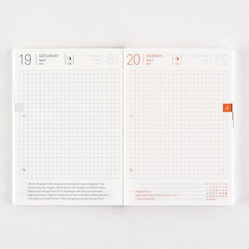 hobonichi techo 2025 planner book englisha6january startmonday startplanner