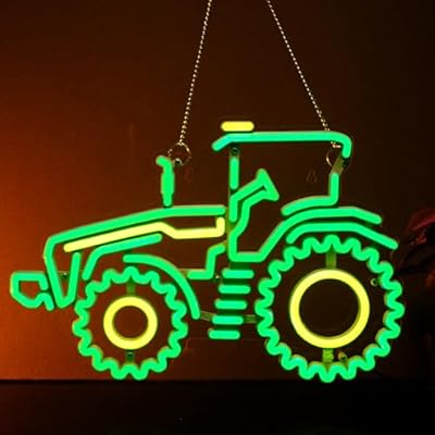 LIUISNEO Tractor Neon Sign,Innovative Integral Forming Process,With Power Adapter For All Holiday Party and Home Decoration