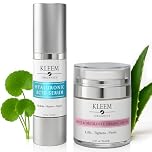 Kleem Organics Neck Cream & Hyaluronic Acid Serum Set | Lifts, Firms & Hydrates Neck & Face | Reduces Neck Lines, Crepiness & Fine Lines for a Youthful Look