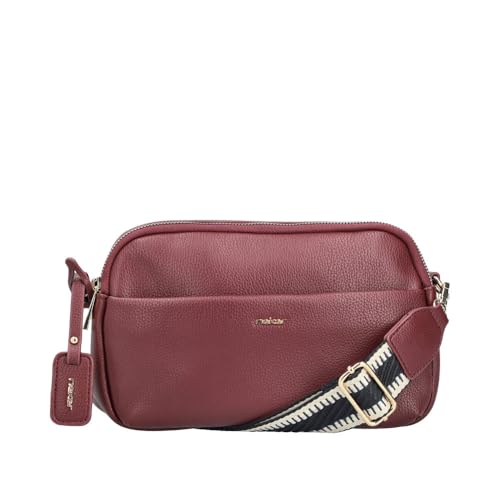 Rieker H1029 sac à bandoulière femme besace multipoche marron