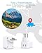 Switzerland Travel Plug Adapter, HANYCONY Type J Power Adapter with 2 Outlets 2 USB C Ports, Swiss Plug Adapter for Amercian US to Switzerland, Liechtenstein, Rwanda, 2 Pack