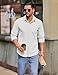 COOFANDY Mens Long Sleeve Button Down Shirts Untucked Shirts for Men Casual Dress Shirts Wedding Shirts A White