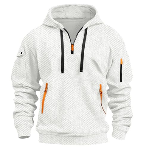 Men's Lightweight Long Sleeve Zip Up Hoodie Comfort Fit Drawstring Pullover Fashion Sweatshirt Outdoor - Main Image