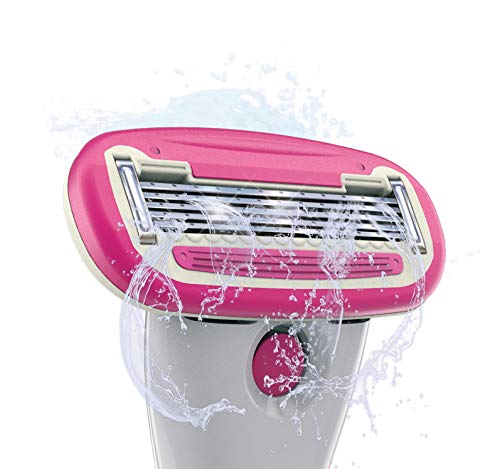 Amazon-Marke: Solimo 5-Klingen-Damenrasierer mit 3-in-1-Trimmer und 4 Ersatzklingen - Image 6