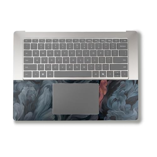 Image of Laptop Skin Compatible with Surface Laptop 7 15 inch (2024) - Storm Cloud - Premium 3M Vinyl Protective Wrap Decal Cover - Easy to Apply | Crafted in The USA by MightySkins