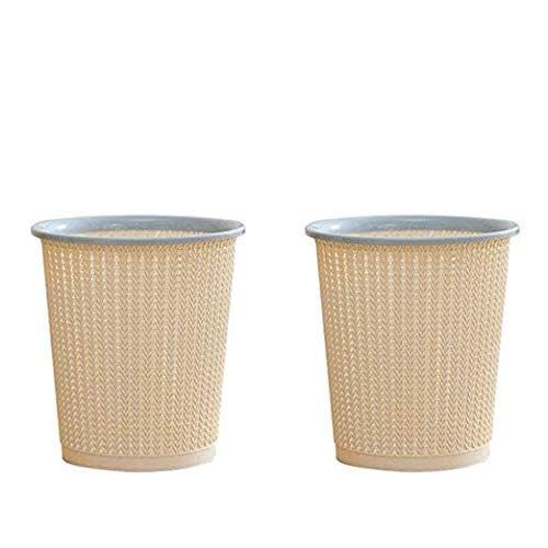Poubelle salle de bain et cuisine 8L lot de 2 poubelles compactes pour bureau et hôtel